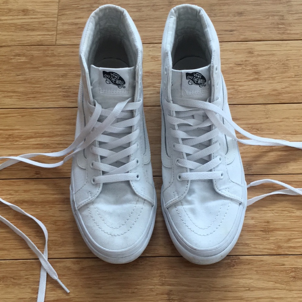 High top White Vans Slim-Sk8 High